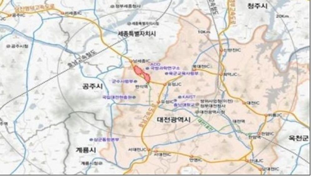 대전 안산 국방산업단지 참고자료 / 대전시