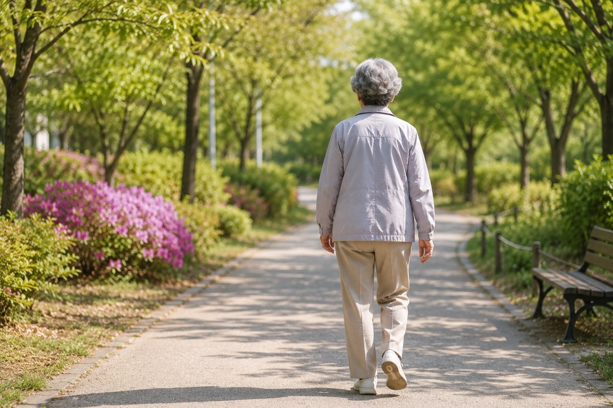 산책하는 모습 / 기사 내용을 바탕으로 제작한 AI 이미지