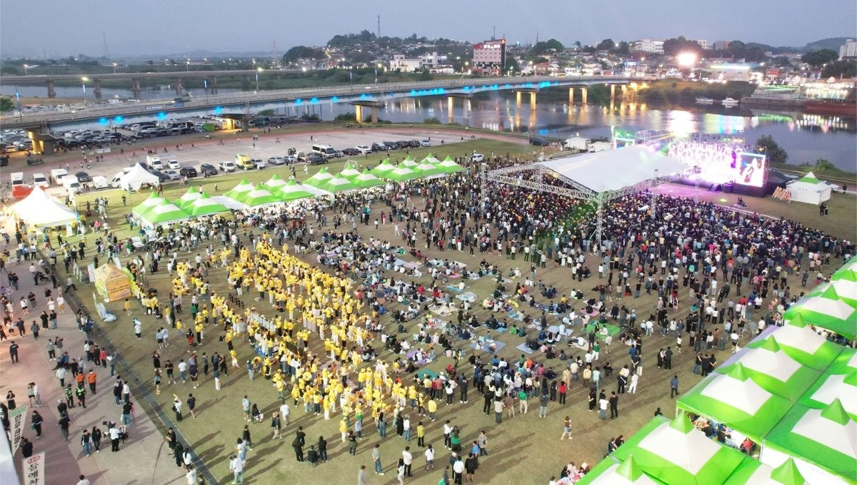 ‘제22회 영산포 홍어·한우축제’에 약 15만 명의 관람객이 다녀갔다. 축제장 전경 / 나주시