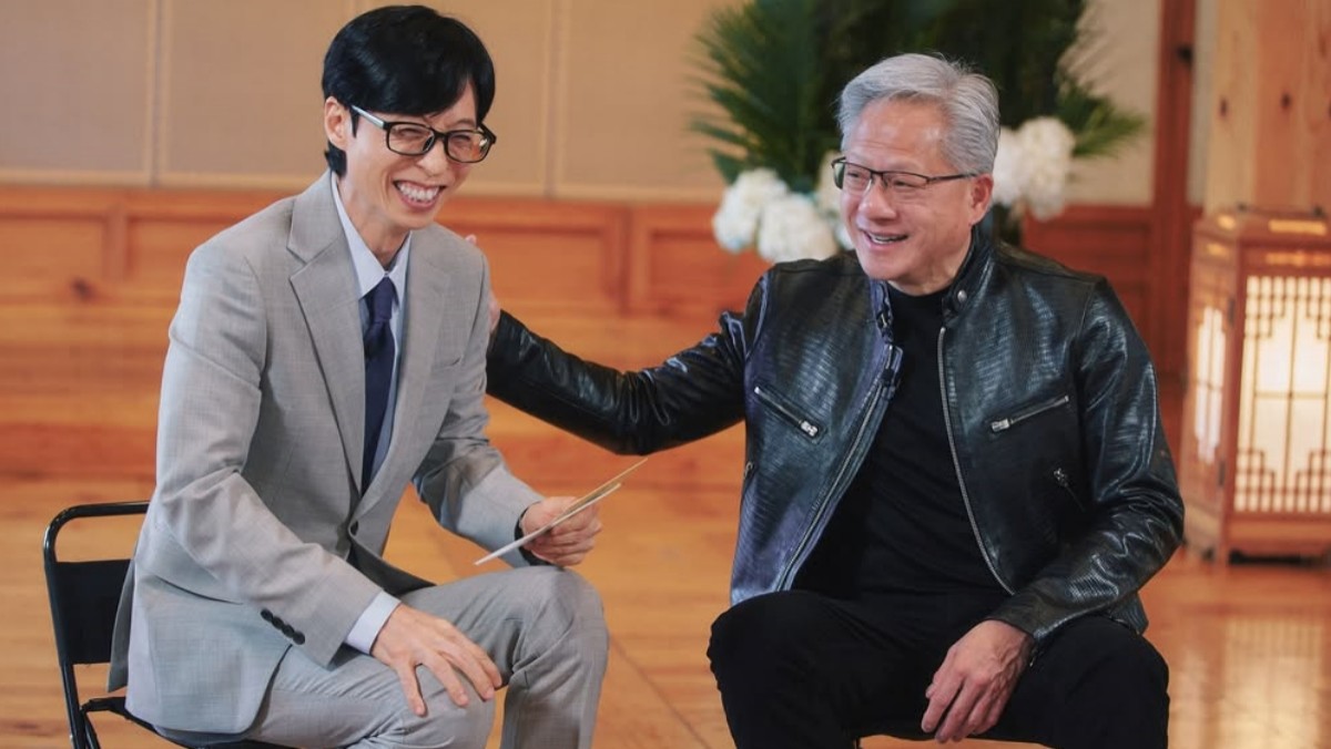 '유 퀴즈 온 더 블록' 스틸컷. '유퀴즈' 10일 방송에서는 젠슨 황 엔비디아 최고경영자(CEO)가 출연했다.    / '유퀴즈' 공식 인스타그램