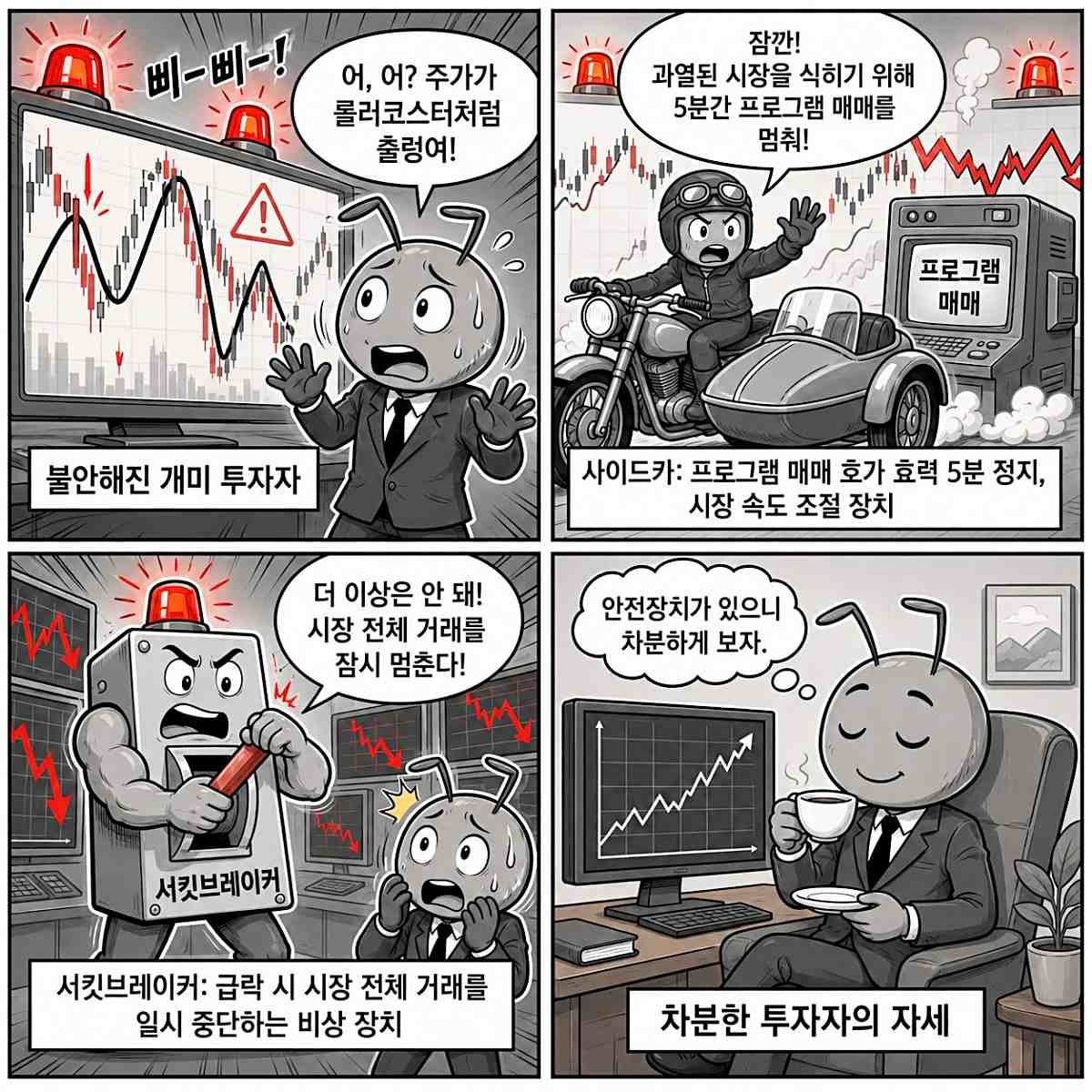 [만화] 기사 이해를 돕기 위해 AI로 제작한 4컷 만화.