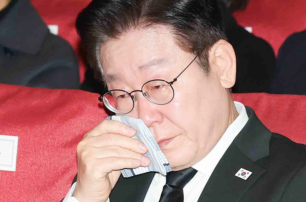 눈물을 흘리는 이재명 대통령 자료 사진 / 연합뉴스