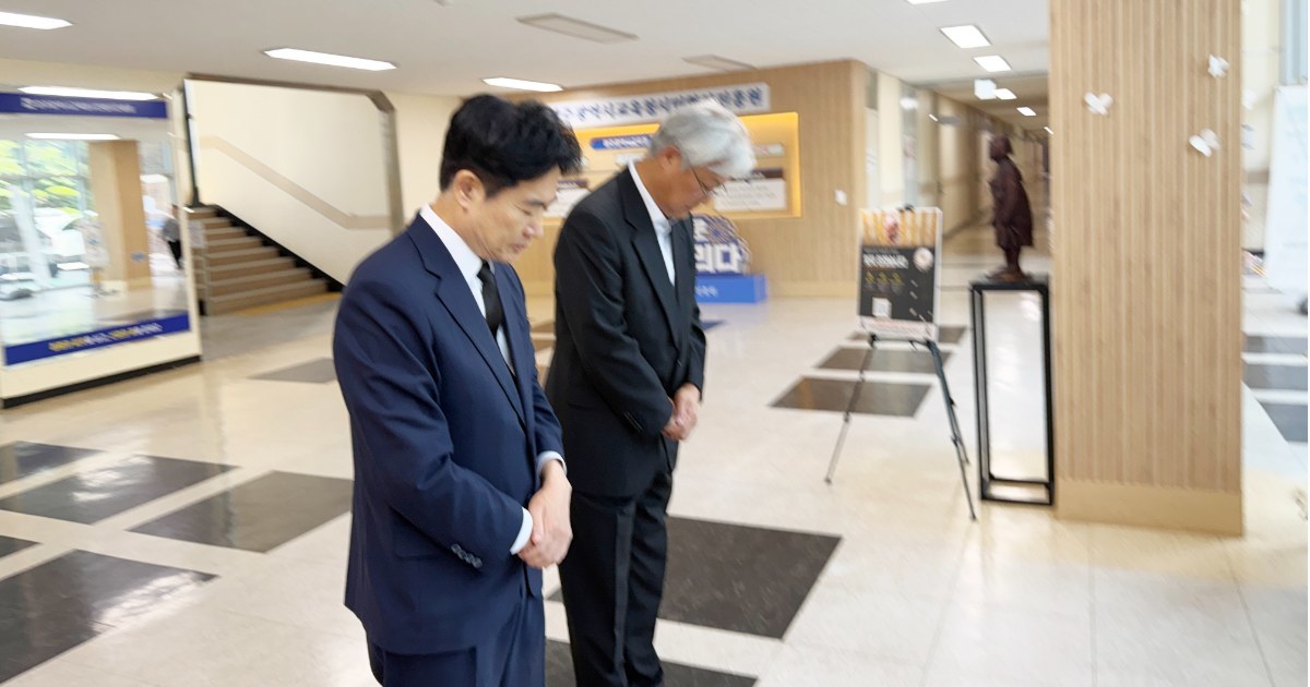 꽃다운 나이에 스러진 이채원 양…김대중 전남교육감, 기억공간 찾아 눈물로 추모