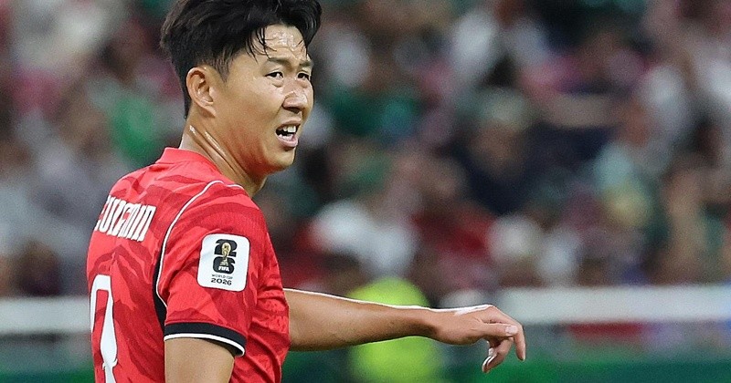 대한민국 축구국가대표팀 손흥민이 11일(현지시간) 멕시코 할리스코주 사포판 과달라하라 스타디움에서 열린 2026 북중미 월드컵 A조 조별리그 1차전 대한민국과 체코의 경기에서 아쉬워하고 있다. 이날 경기는 대한민국이 체코를 상대로 2-1로 승리했다. 2026.6.13/뉴스1