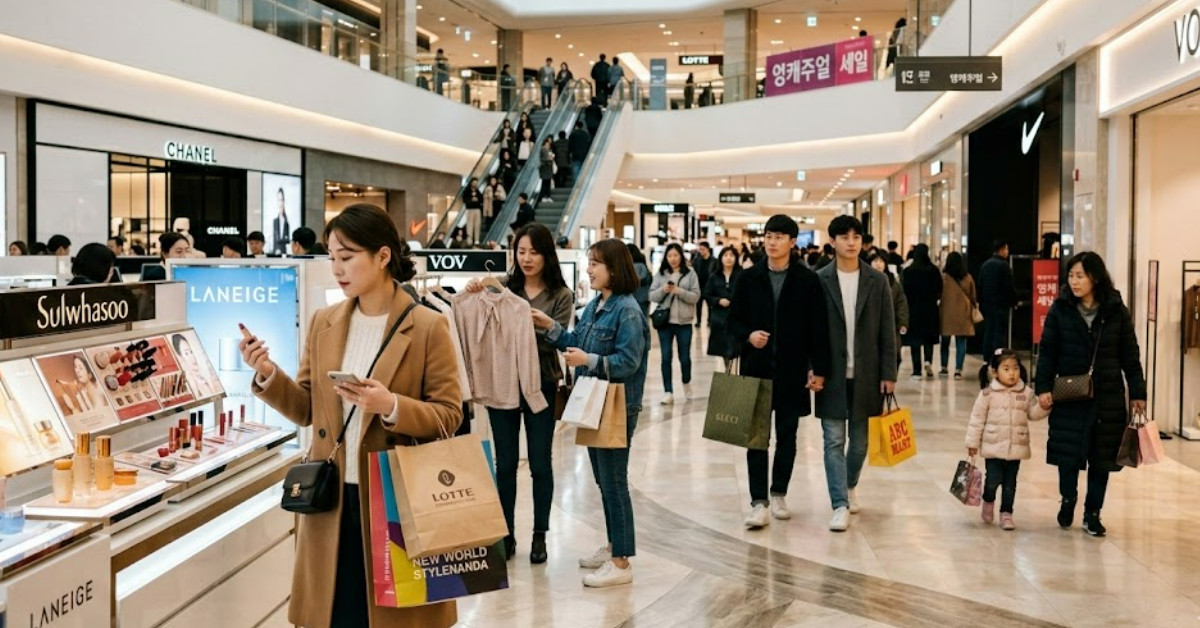 기사 이해를 돕기 위해 AI로 제작한 백화점 이미지.