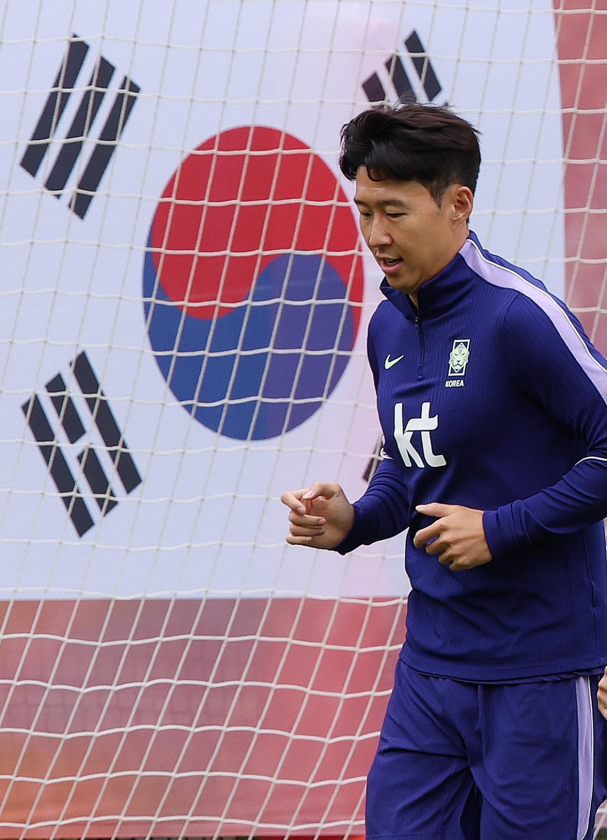 대한민국 축구대표팀 '캡틴' 손흥민. 훈련 사진. / 뉴스1