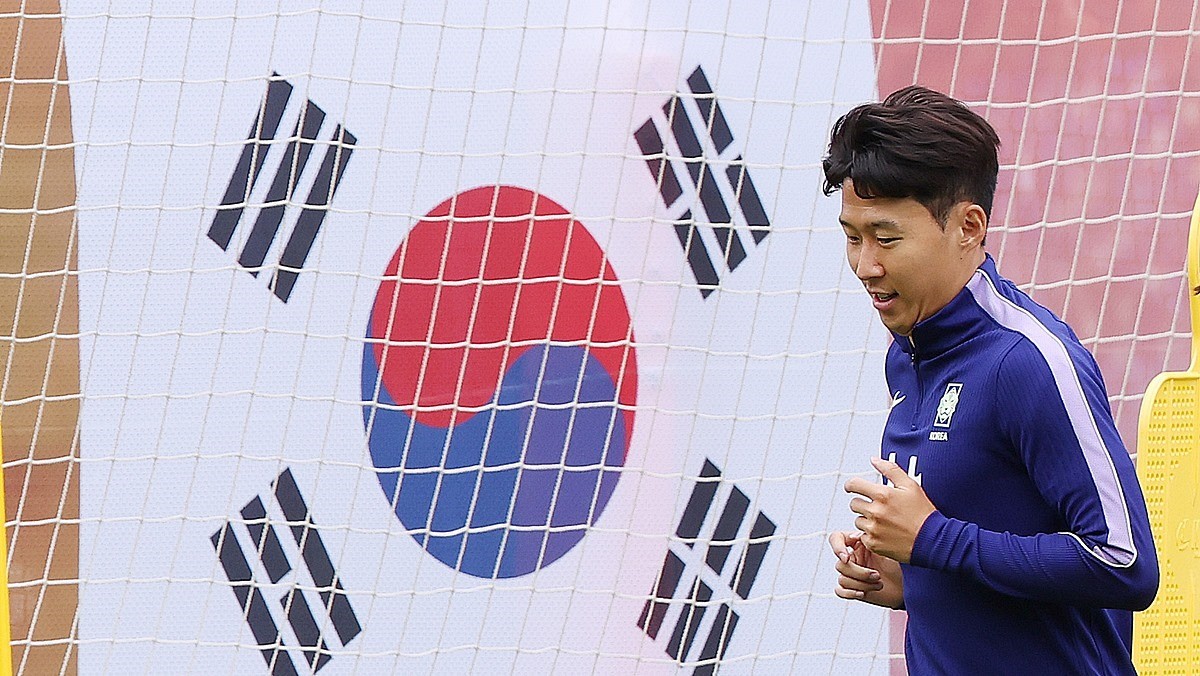 2026 북중미 월드컵 멕시코전 준비하는 대한민국 축구 국가대표팀 주장 손흥민 / 뉴스1