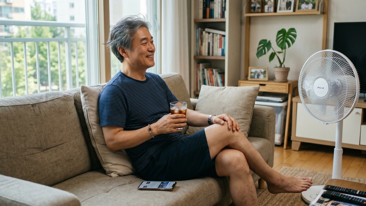 AI로 생성된 자료사진. 온라인 커뮤니티와 SNS를 중심으로 냉방비를 아끼면서 체감 온도를 낮추는 생활 꿀팁들이 주목받는다.