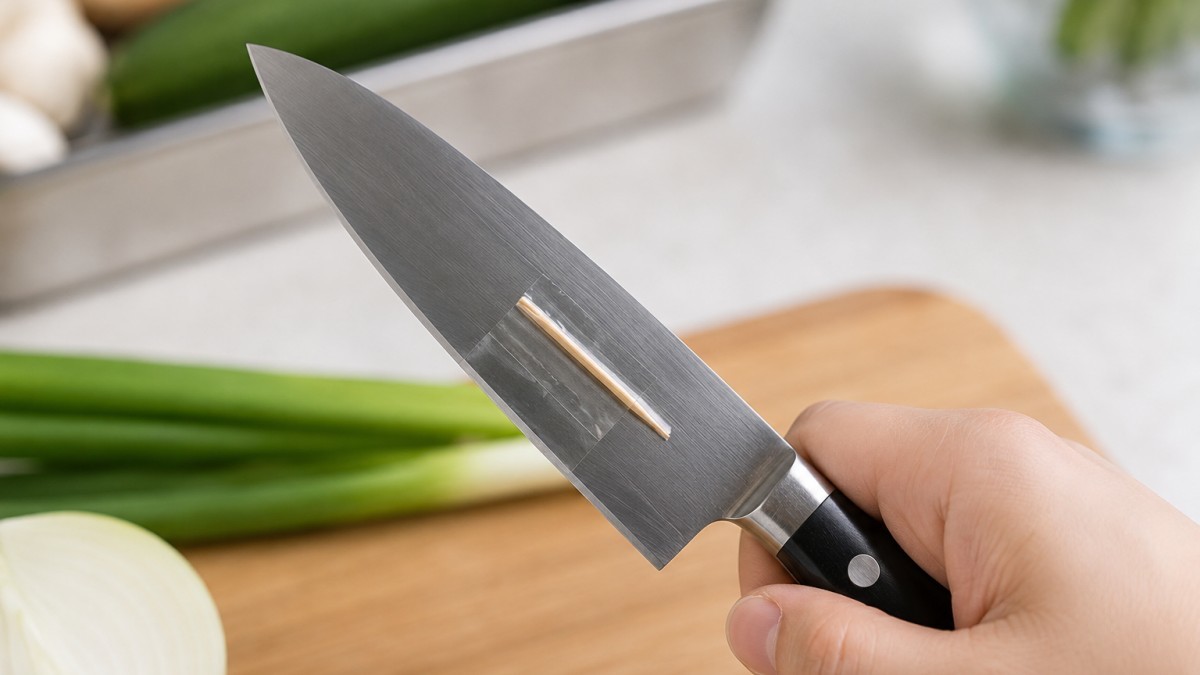 집에 있는 부엌 칼에 이쑤시개 붙여 보세요…살림 고수들도 박수 칩니다 