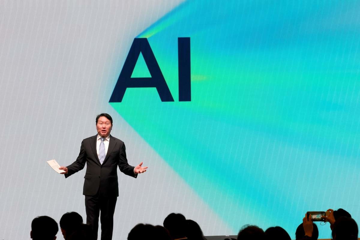 AI 시대와 최태원 회장. / 뉴스1