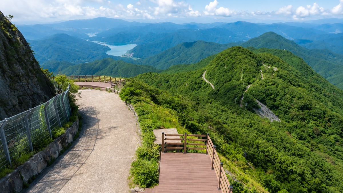 오도산 전망대. / 합천군 공식 블로그, AI