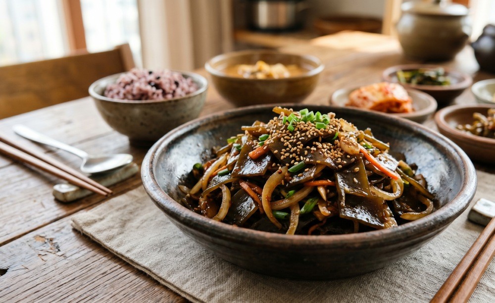 AI로 생성된 자료사진. 육수를 내고 남은 다시마는 반찬으로 활용할 수 있다.