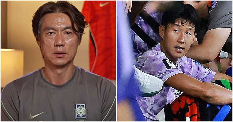 “손흥민 왜 뺐어요?”라는 질문에 홍명보 감독이 꺼낸 '답변' (영상)