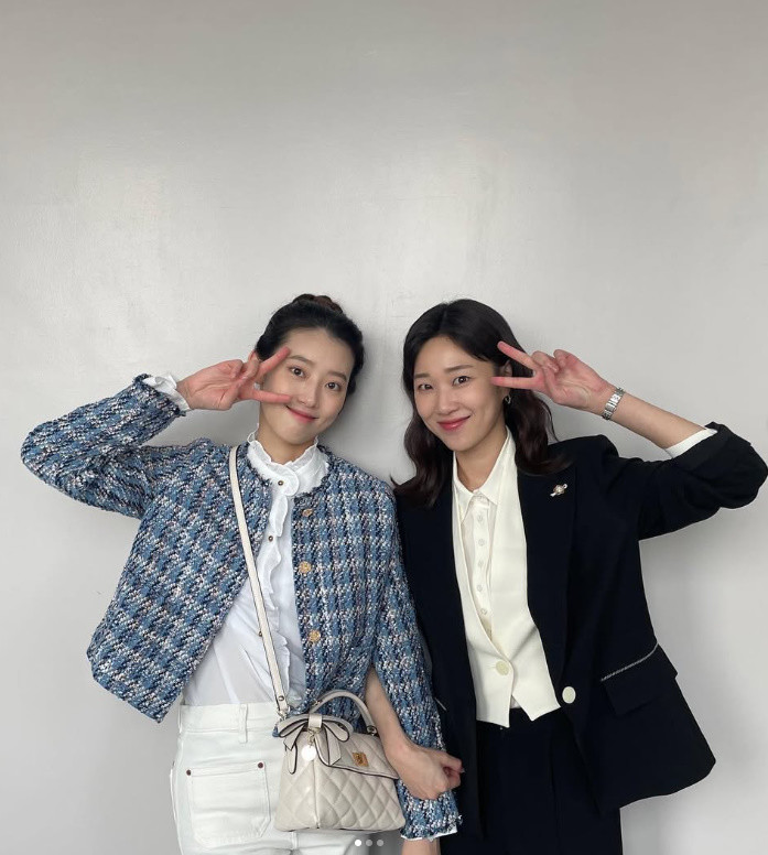 '이상한 변호사 우영우'에 함께 출연했던 배우 오혜수와 하윤경 / 오혜수 인스타그램