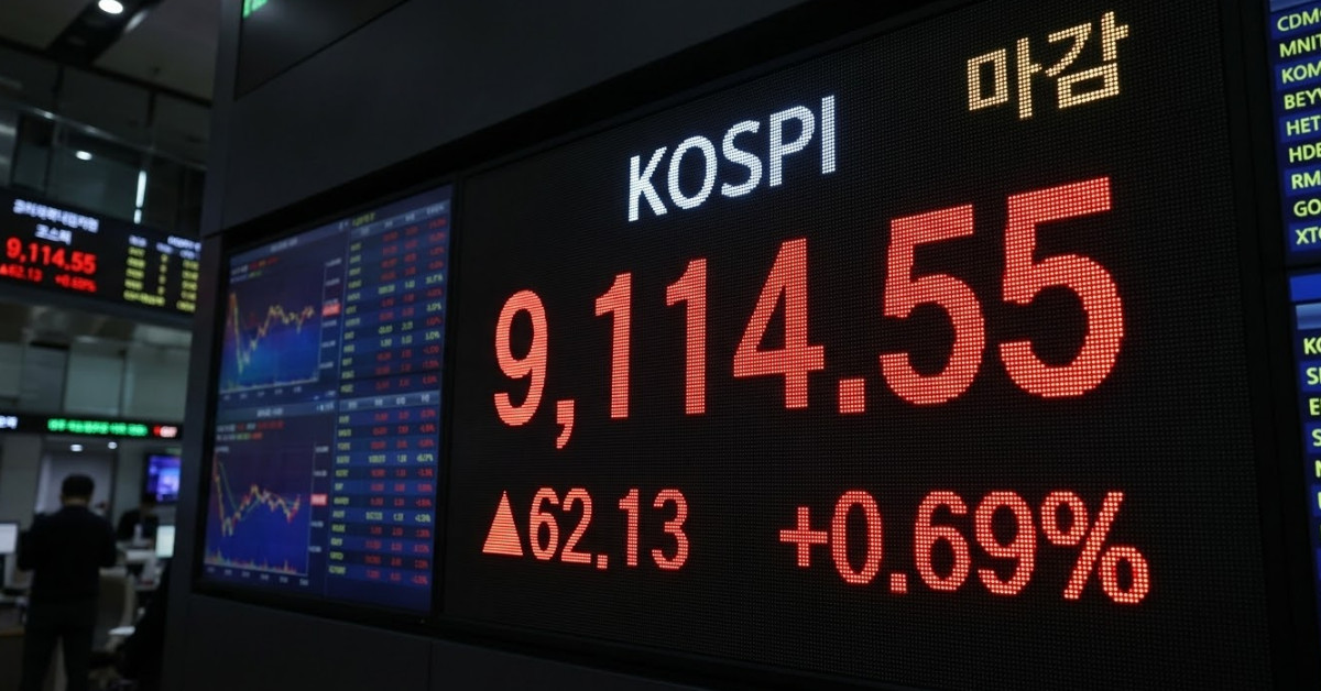 코스피 9114.55 마감…291만 9000원 돌파한 '이곳' 곧 300만 가려나 