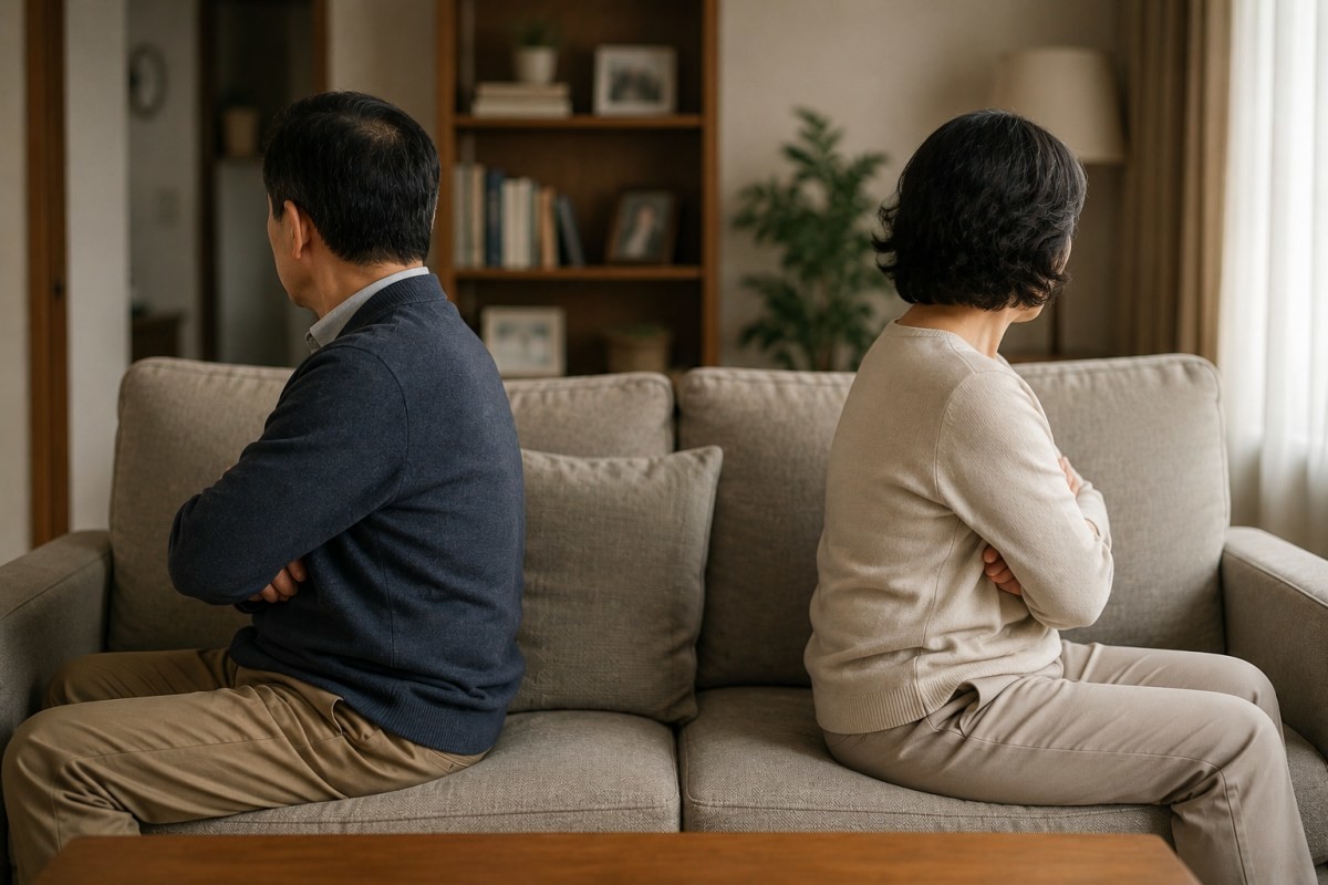 노년기 부부의 모습 / 기사 내용을 바탕으로 제작한 AI 이미지