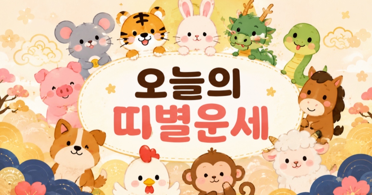 7월 24일 12지지 운세, 쥐띠·소띠는 '신중함'이 승패 가른다