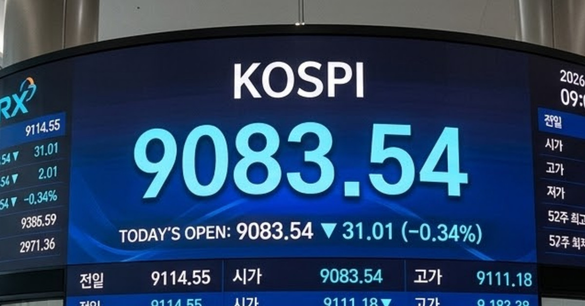 코스피는 9083 하락 출발…프리마켓서 300만원 돌파한 HBM 대장주 '이곳'