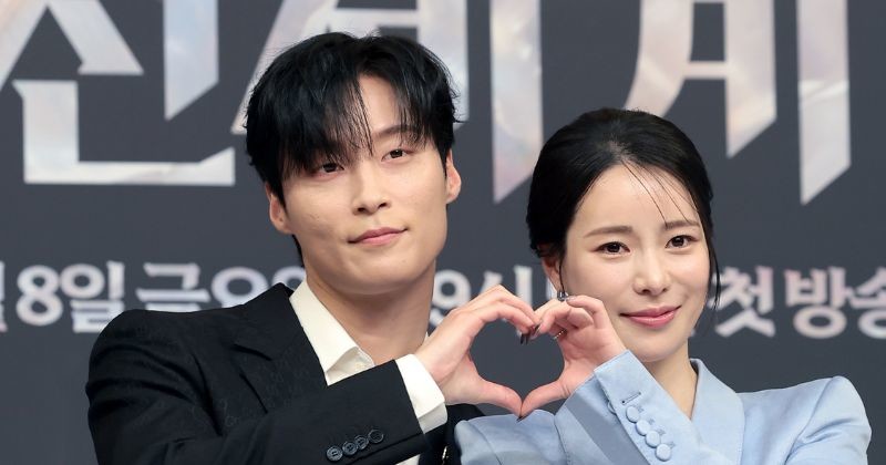 Heo Nam-jun and Lim Ji-yeon at the My Royal Nemesis showcase / News 1