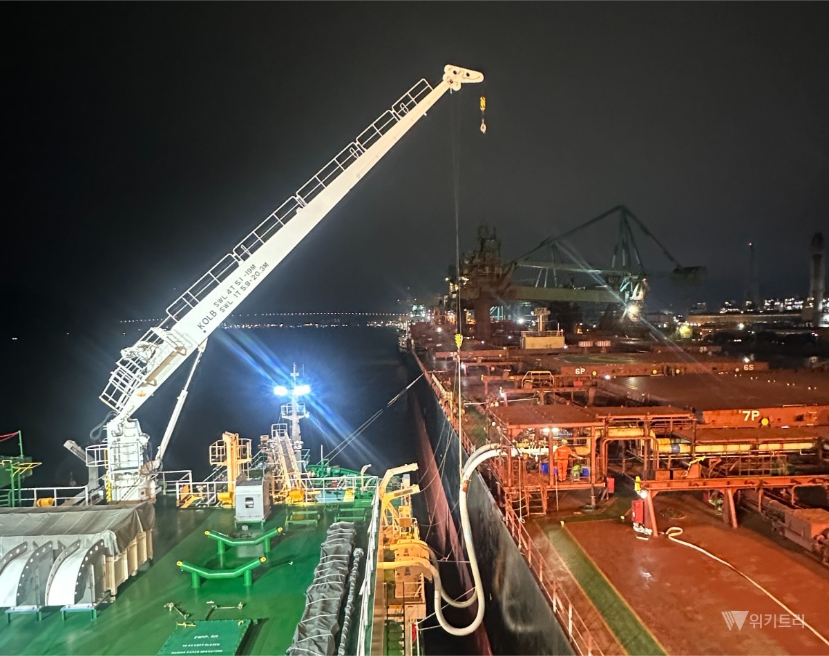 여수광양항, 까다로운 벌크선 LNG 벙커링 상용화 활짝