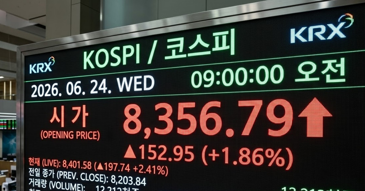 코스피 8356 출발…단숨에 회복하며 상승 랠리 시동
