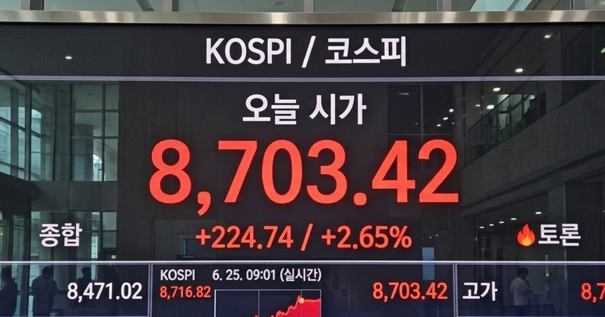 코스피 8703.42 출발…급등에 '매수 사이드카' 발동