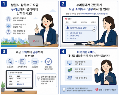 상하수도요금 누리집 납부 서비스 도입 / 남원시