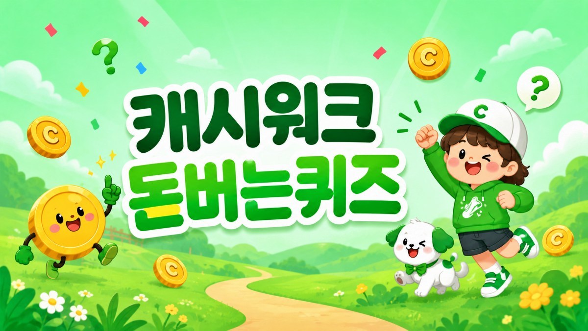 드디어 금요일입니다…6월 26일 캐시워크 '돈버는 퀴즈' 정답