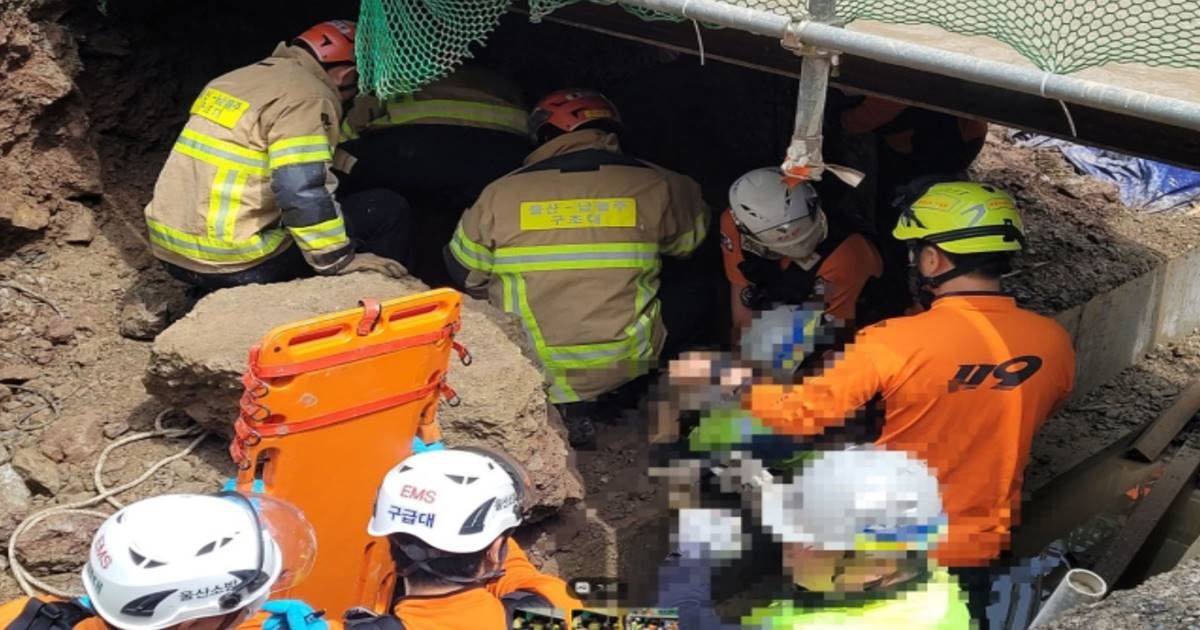 이번 사고가 발생한 공구의 시공사가 어느 업체인지는 아직 공식 확인되지 않았다. / 사진=울산 소방본부