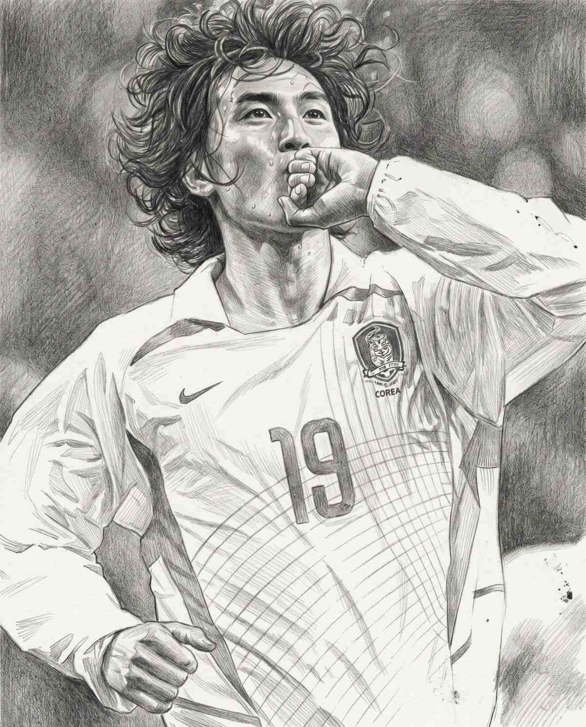 2002 월드컵 레전드 멤버 중 한 명인 안정환. 기사 내용 토대로 AI툴 활용해 제작한 자료사진.