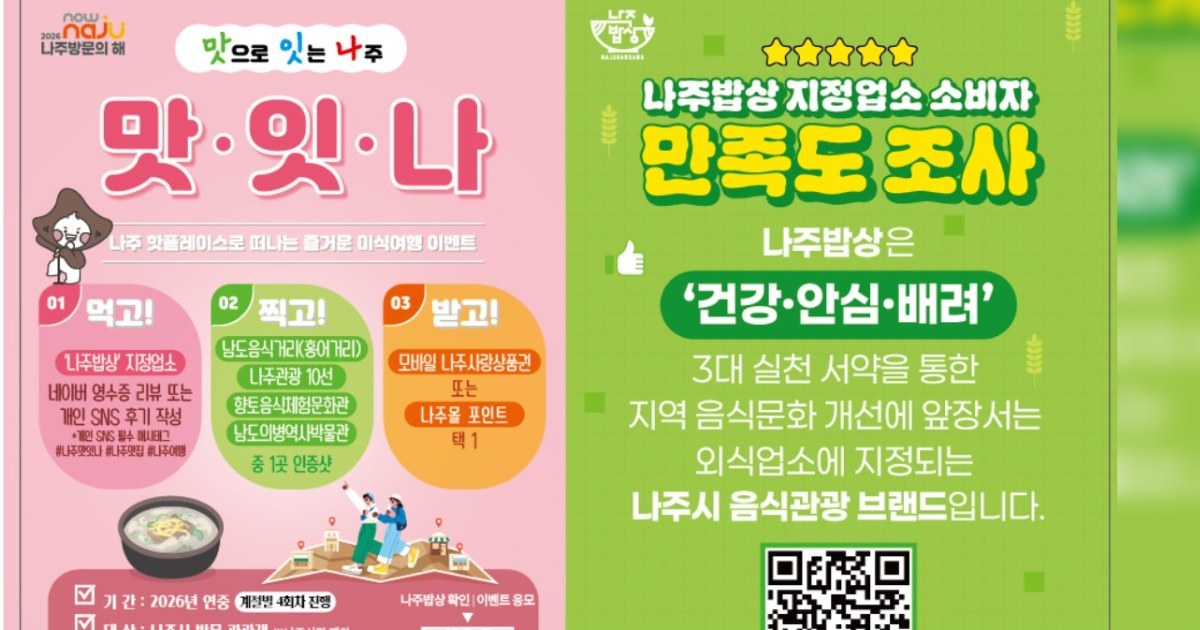 올여름 입맛 돋우는 나주… 혜택 가득 '미식여행' 뜬다