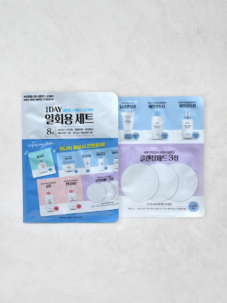 일회용 여행 샤워용품 8스텝 세트 / 다이소 공식 홈페이지