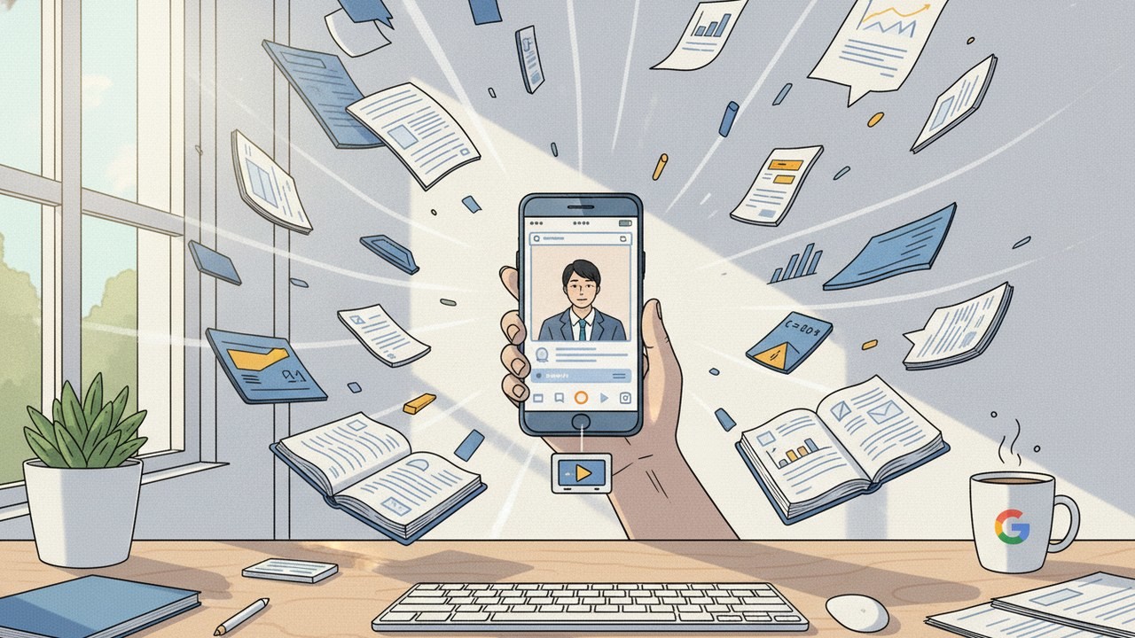 구글 노트북LM, 틱톡식 60초 숏폼 영상 생성 추가 / AI 생성 일러스트(삽화)