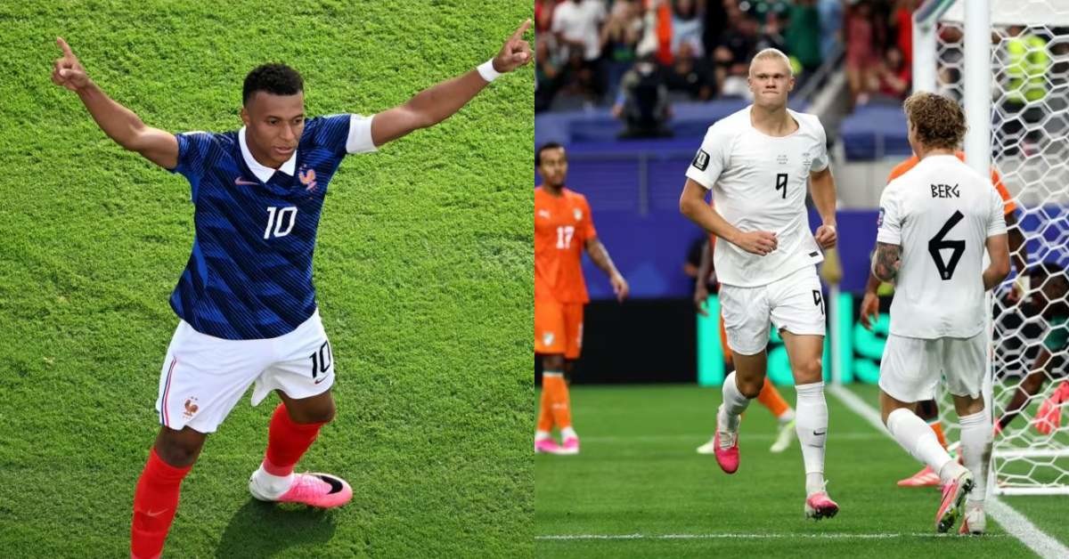 킬리안 음바페(프랑스, 레알마드리드), 엘링 홀란(노르웨이, 맨체스터시티) / FIFA 공식 홈페이지