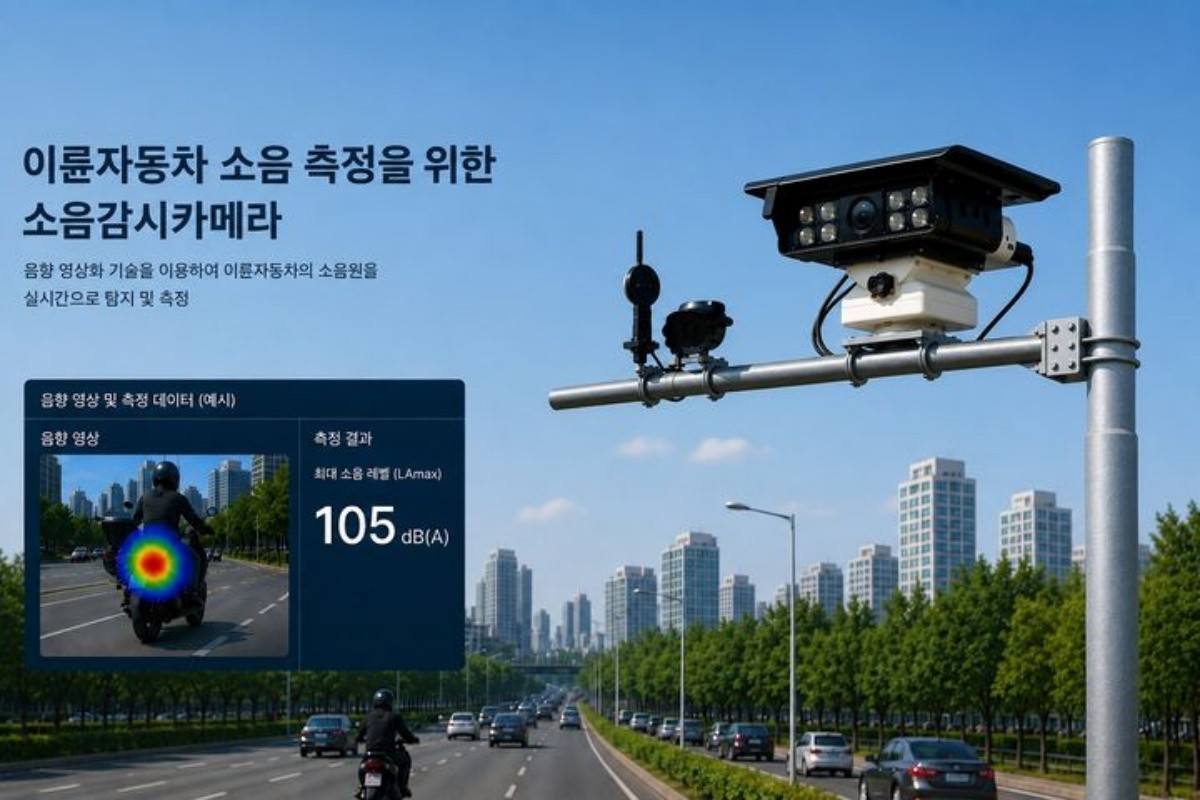 이륜차 소음감시카메라. / 경기도 제공