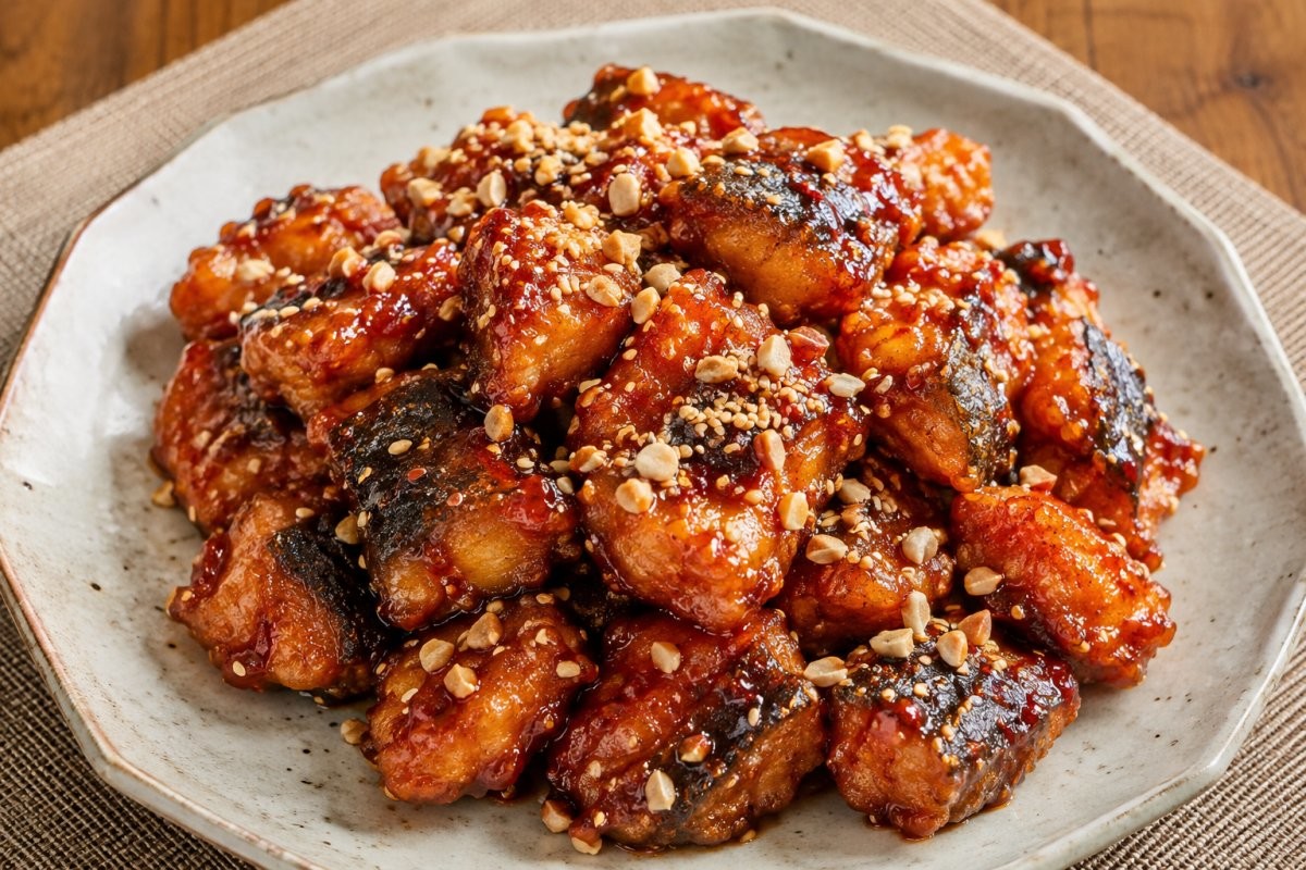 맛있는 고등어 강정 / 기사 내용을 바탕으로 제작한 AI 이미지. 실제 모습과 차이가 있을 수 있습니다.
