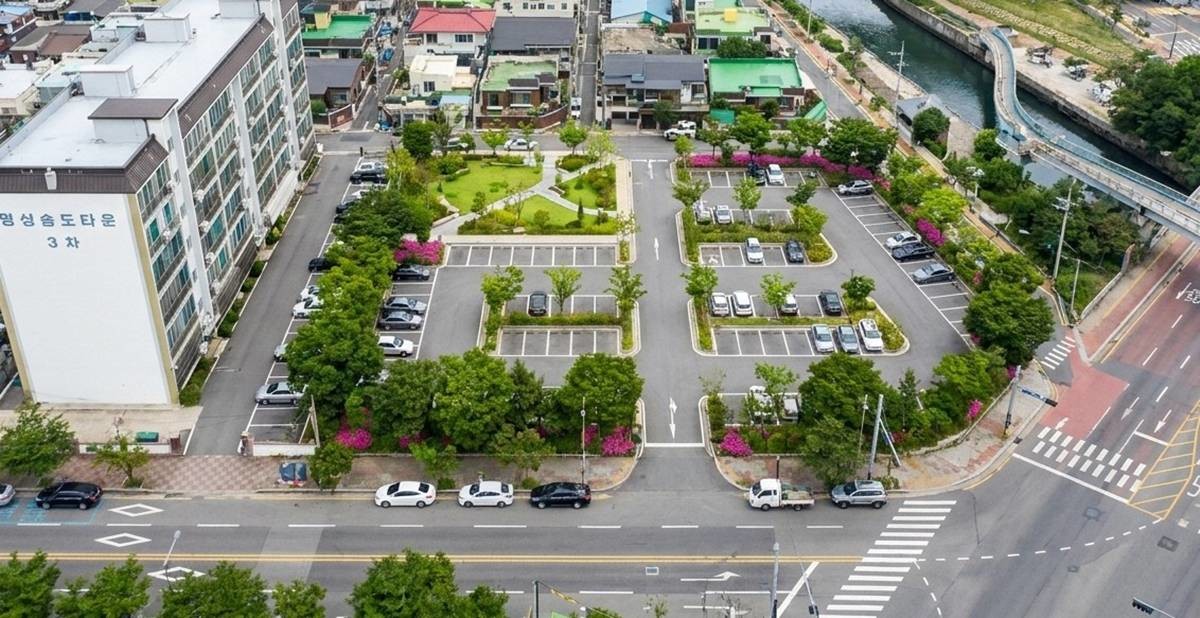 노후주거지정비 지원사업에 선정된 포항시 ‘해도동-1지구’ 내 조성될 주차장 및 포켓공원 조감도./포항시