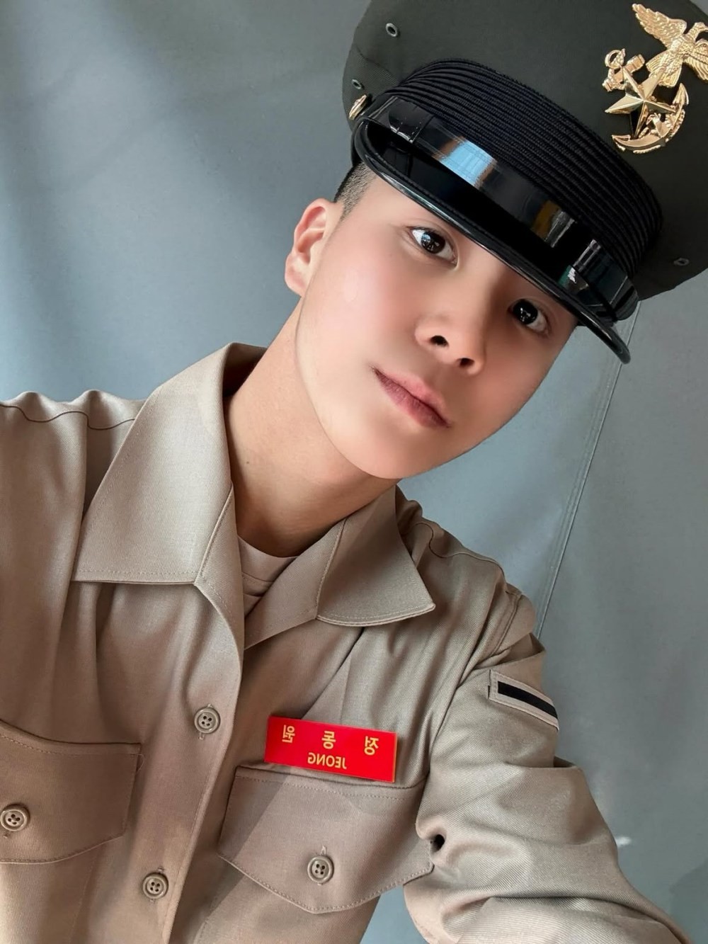 정동원은 지난 2월 23일 해병대 교육훈련단에 입소해 해병대 현역으로 국방의 의무를 다하고 있다. 18개월간 복무한 뒤 2027년 8월 전역할 예정이다. / 정동원 인스타그램