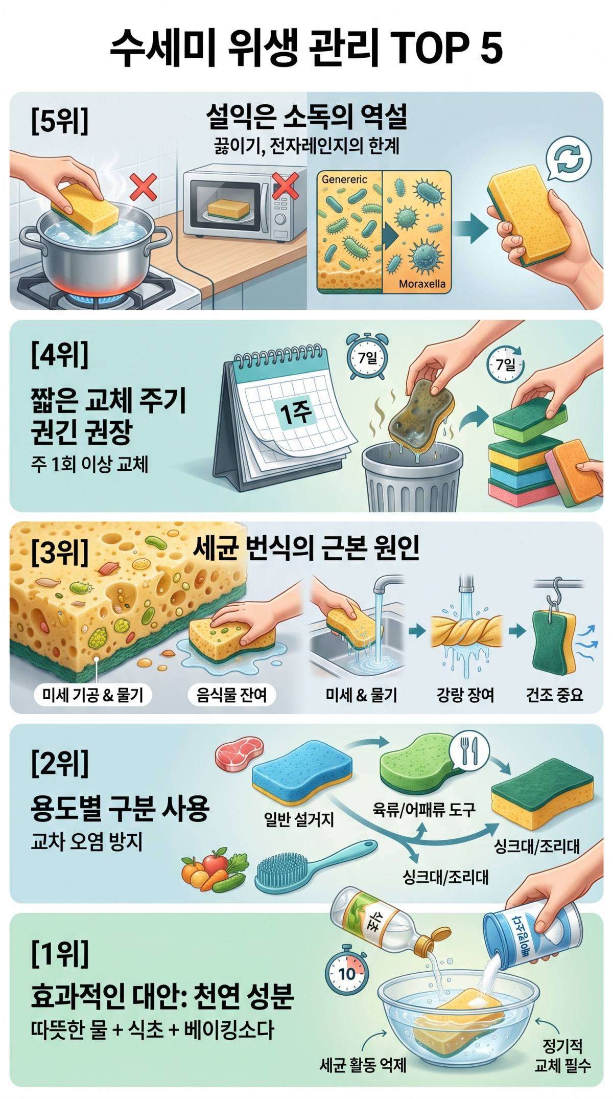 수세미 상식 톱5. 기사 내용 토대로 AI툴 활용해 제작한 자료사진.