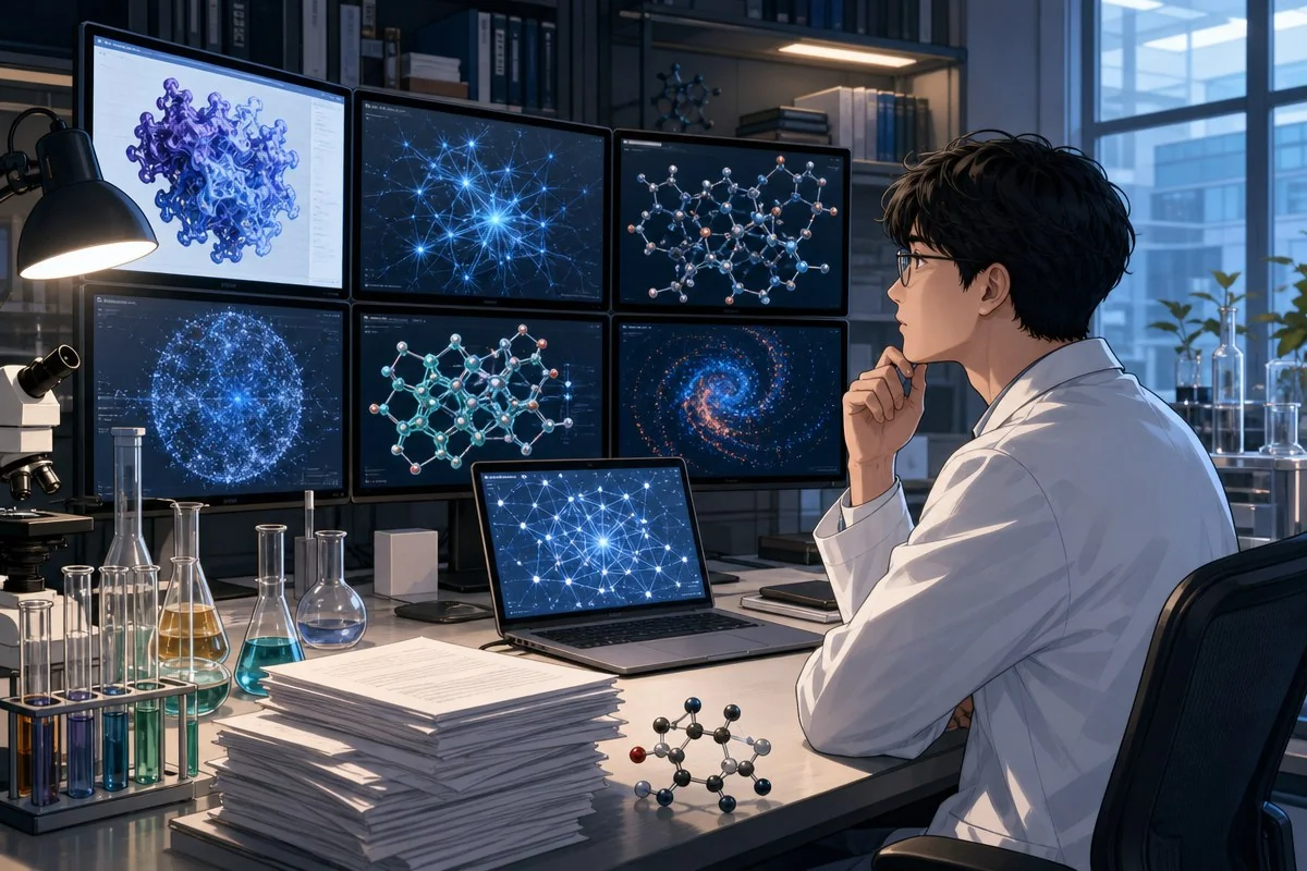 앤트로픽, 클로드 사이언스 출시…신약도 직접 만든다 / AI 생성 일러스트(삽화)