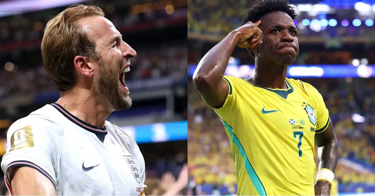 공동 득점 3위 해리 케인(잉글랜드, 5골), 공동 득점 5위 비니시우스 주니오르(브라질, 4골) / FIFA 홈페이지