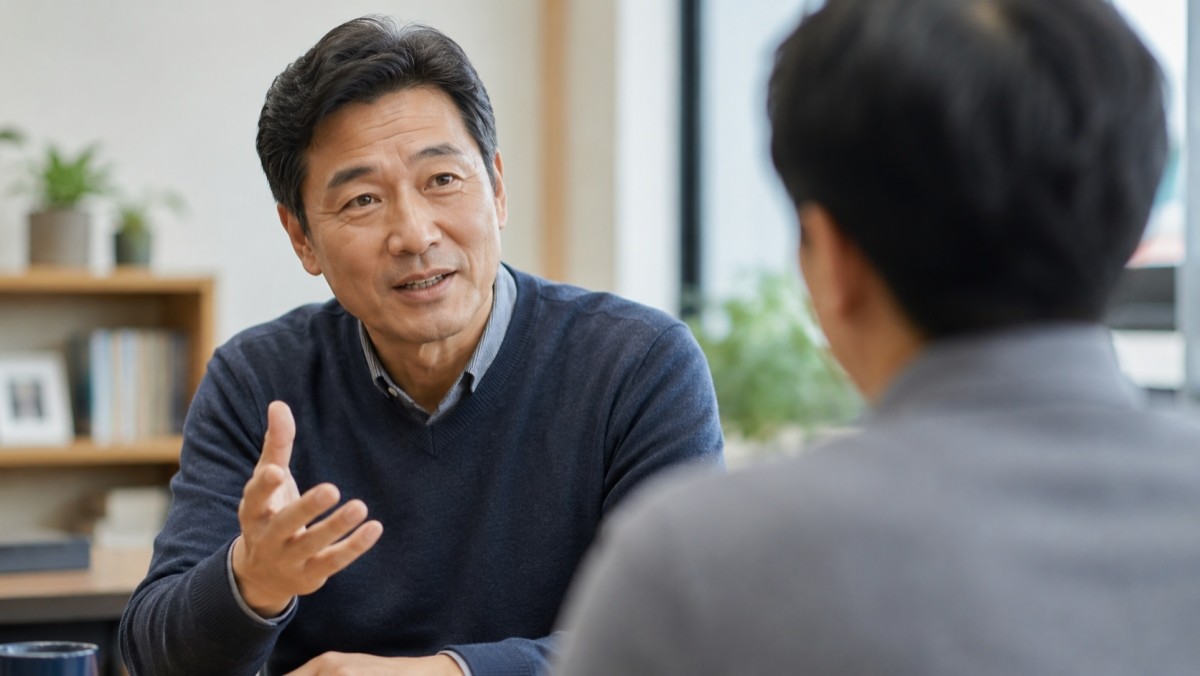 AI로 생성된 이미지. 품격 있는 사람으로 만들어주는 노하우에 대한 전문가의 조언은 '타인을 올려주는 대화법'이다.