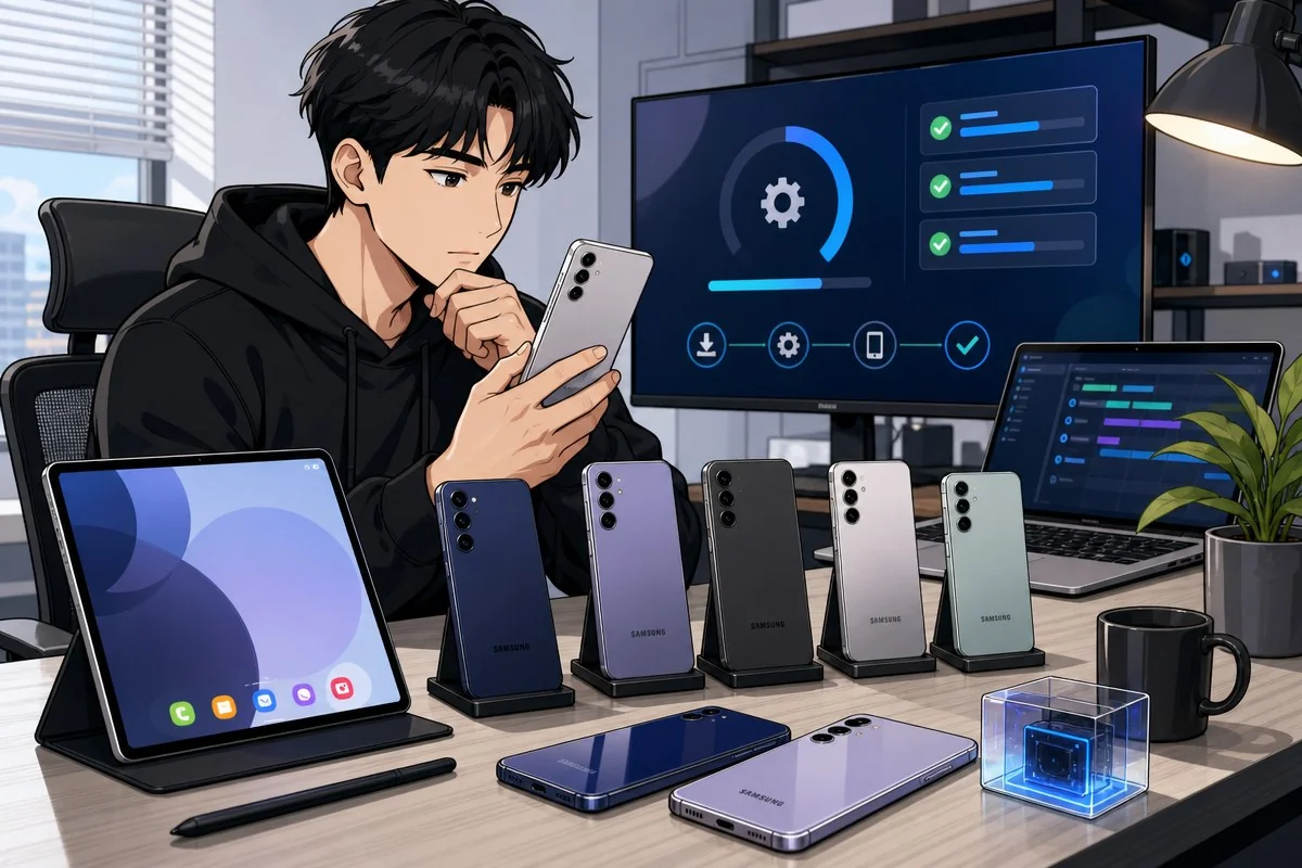 원 UI 9 테스트 37종으로 확대…폴더블폰이 최초 탑재 / AI 생성 일러스트(삽화)