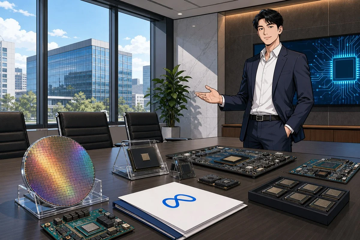 메타, 삼성 2나노에 65억달러대 AI칩 맡길까…3세대 MTIA 논의 / AI 생성 일러스트(삽화)