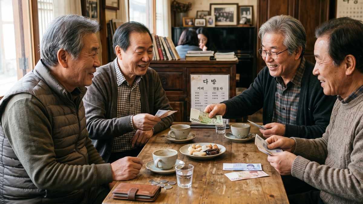 은퇴한 노년들. 기사 내용 토대로 AI툴 활용해 제작한 자료사진.