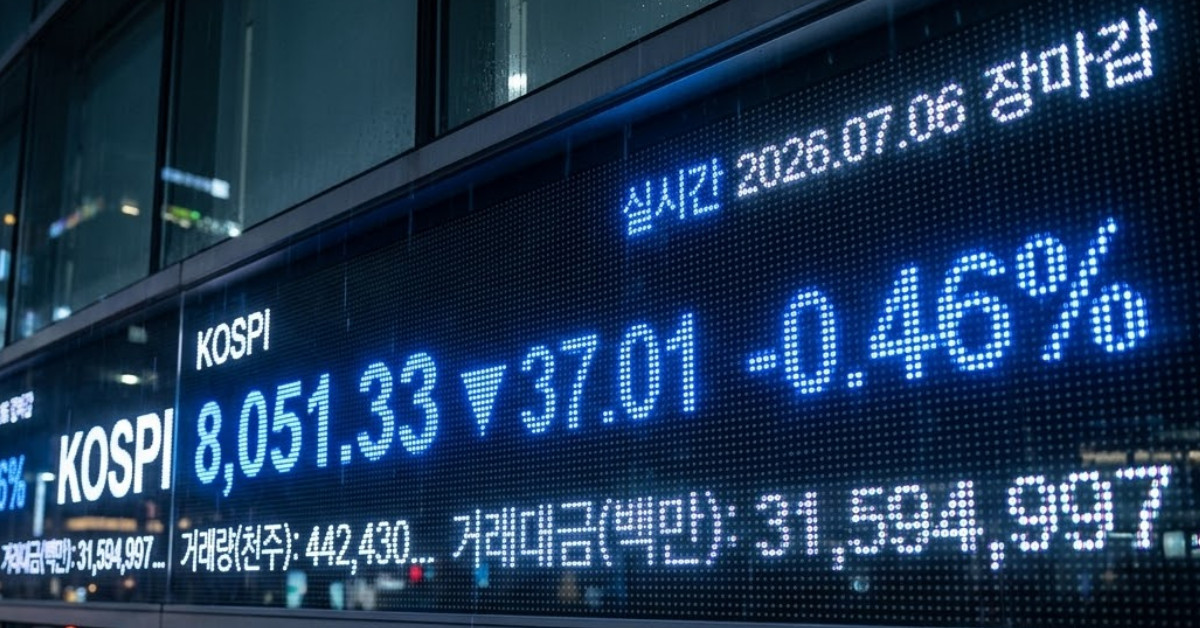코스피 8100 붕괴…대형주 초토화 속 유일하게 상승한 '이곳' 