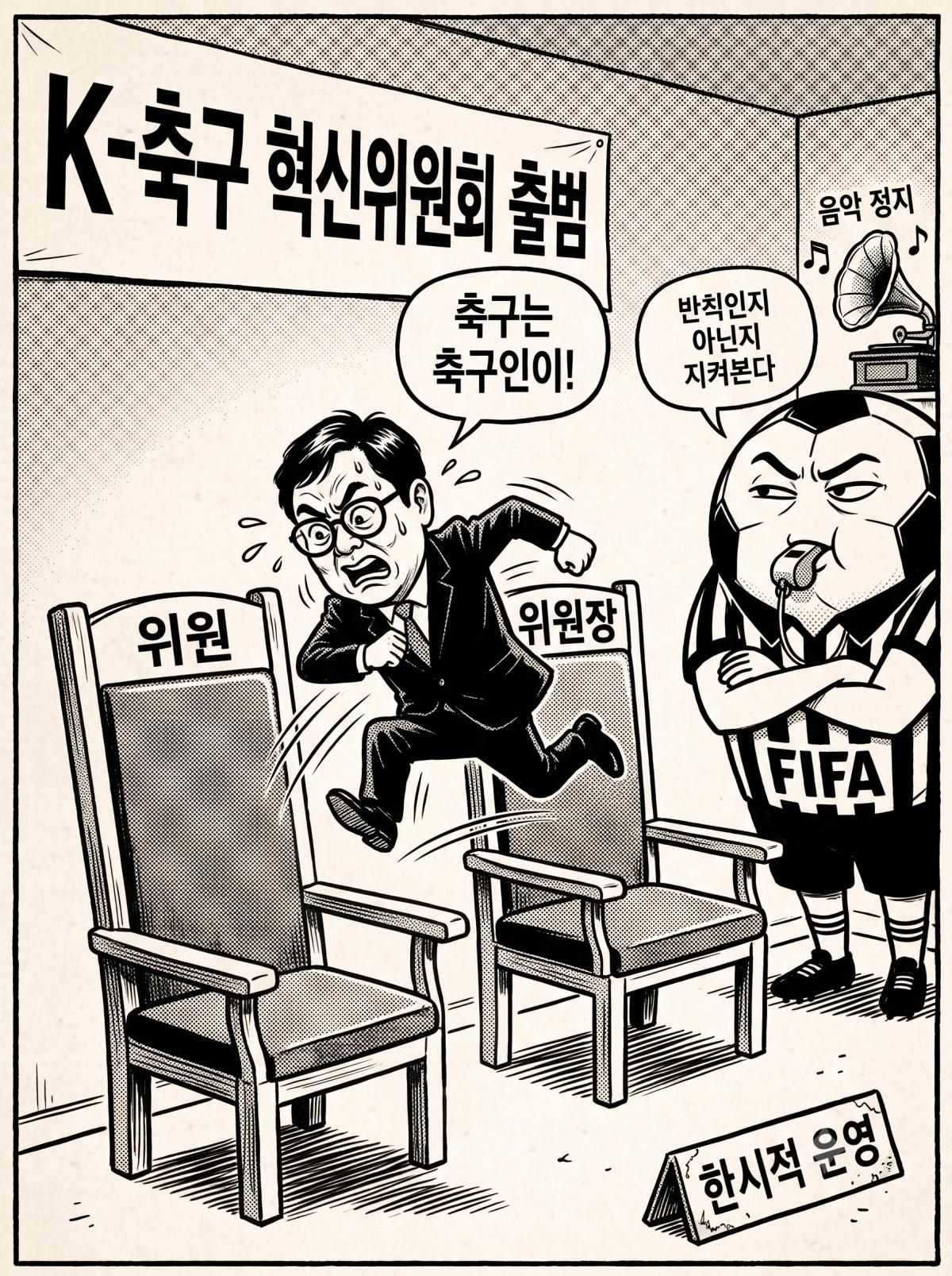 K-축구 혁신위 출범 당일 위원장직에서 내려온 최휘영 장관.