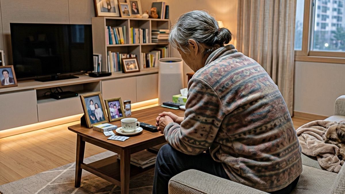 60 넘은 중년 여성 모습. 기사 내용 토대로 AI툴 활용해 제작한 자료사진.