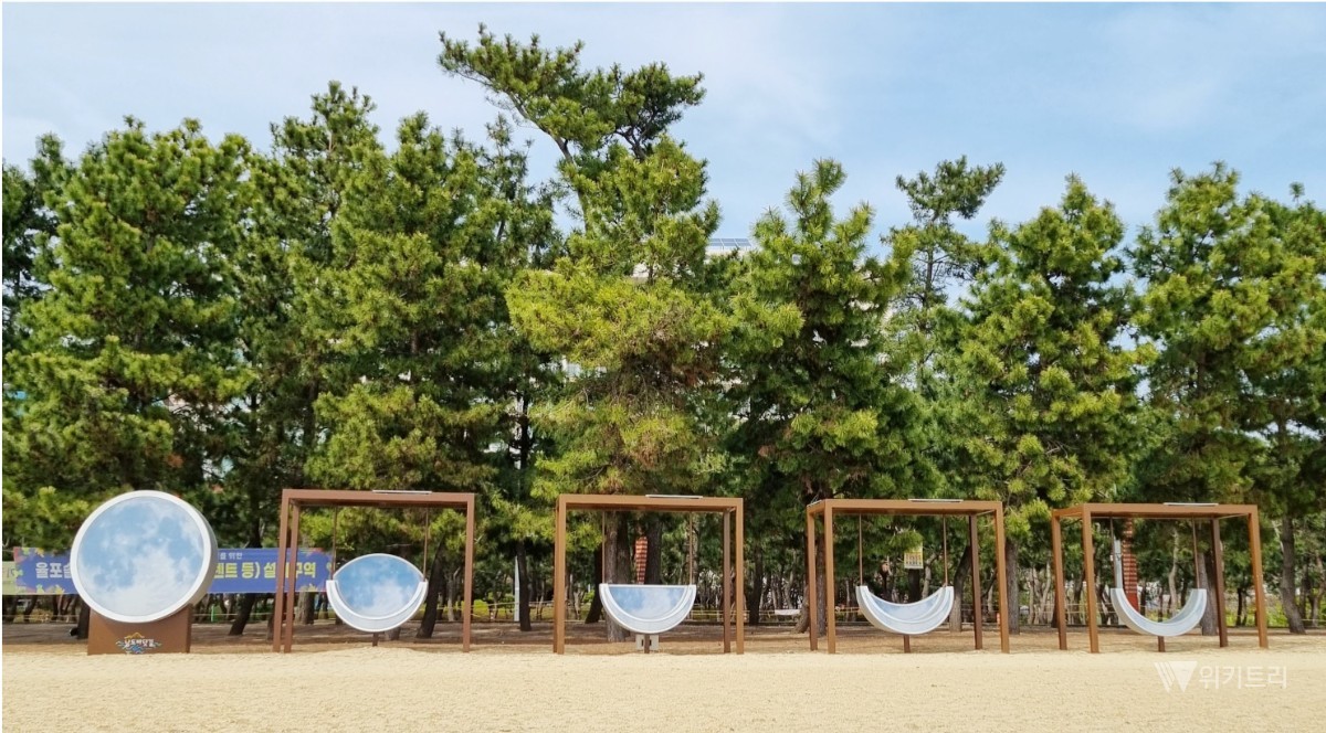 율포솔밭해수욕장 포토존 / 보성군