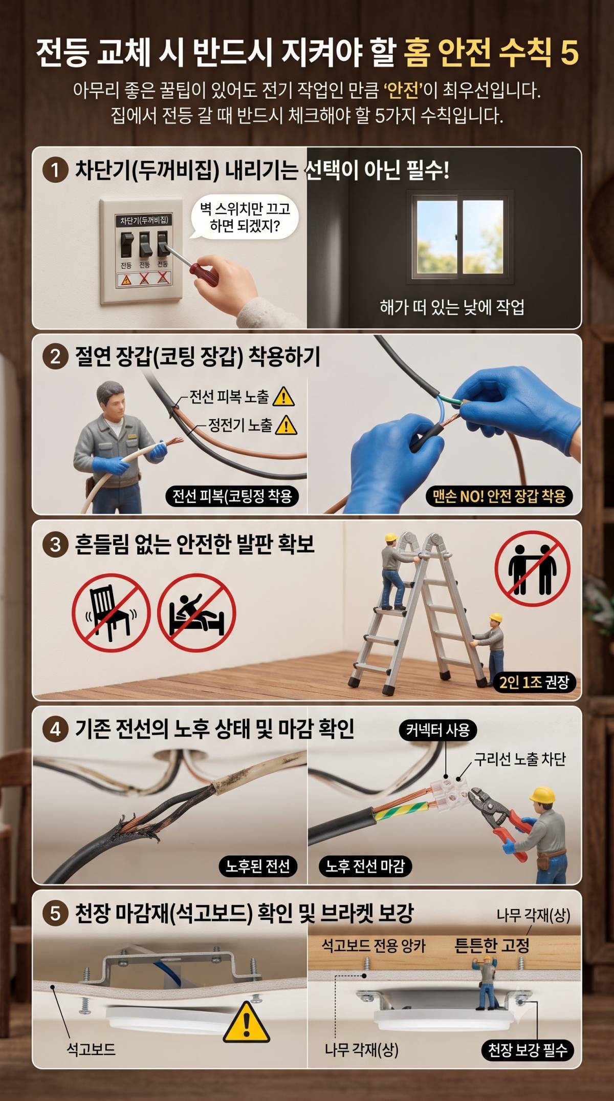 안전 수칙들. 기사 내용 토대로 AI툴 활용해 제작한 자료사진.